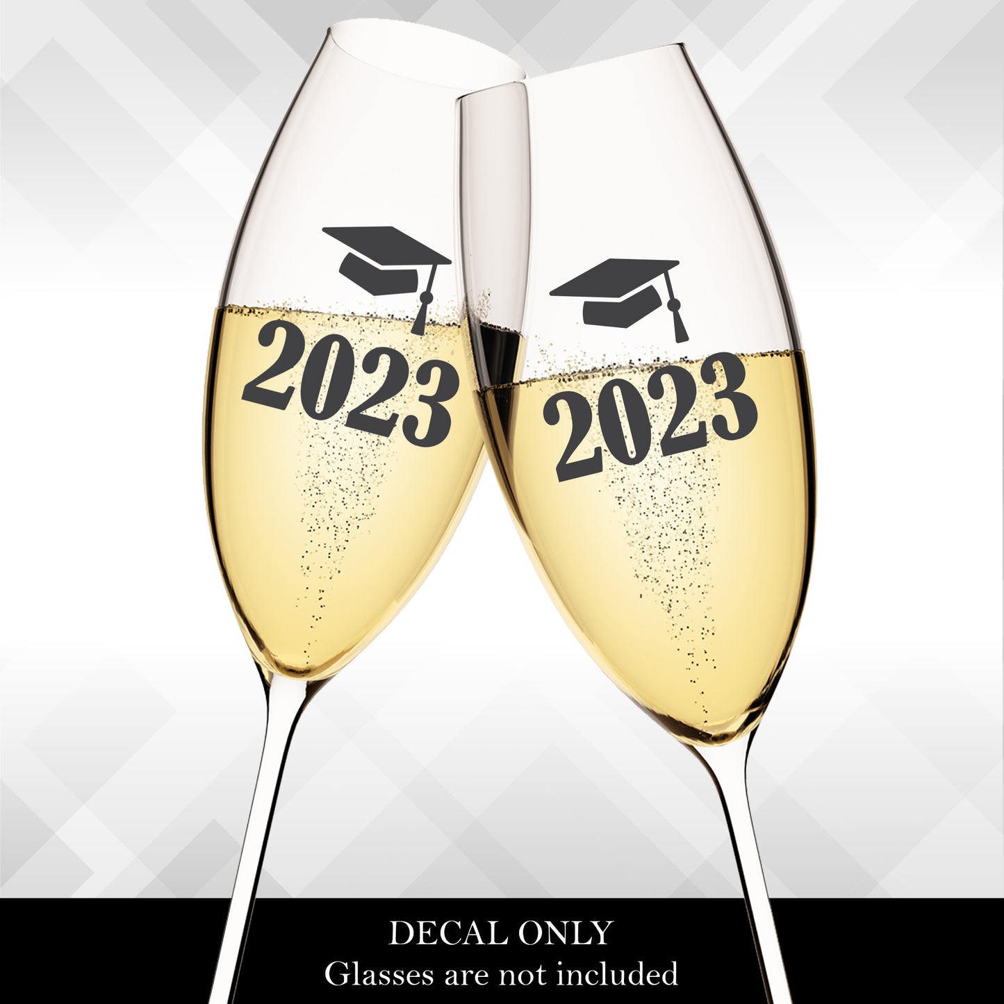 Set of 2023 Graduation Cap Decals