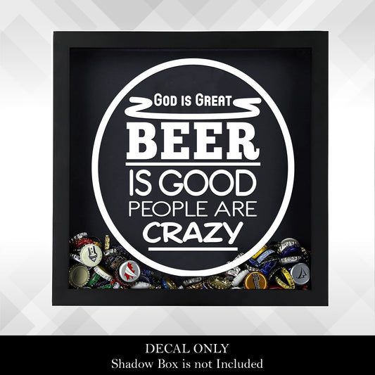 God is Great, Beer is Good | Vinyl Sticker Decal
