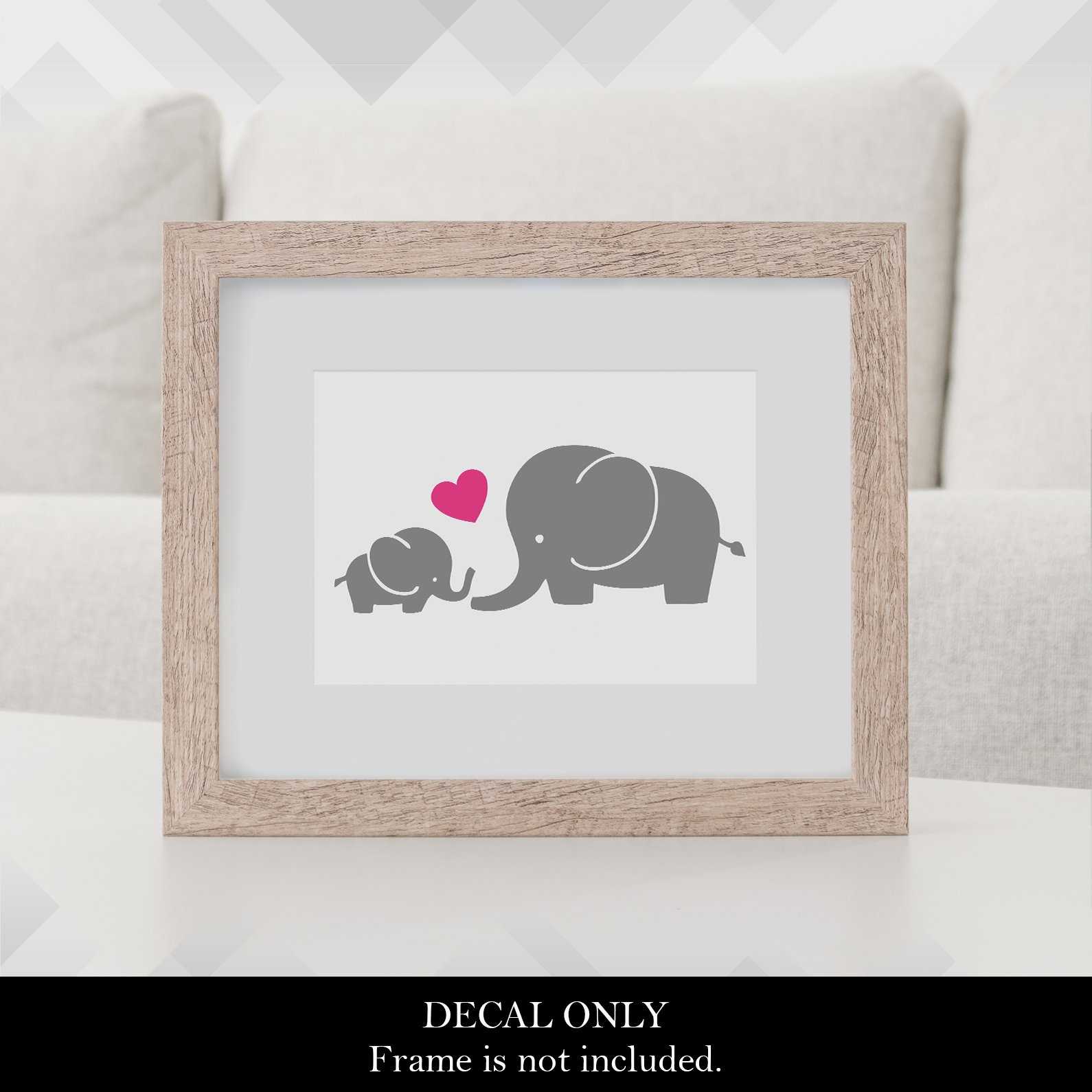 Baby and Momma Elephant Decal | Amber Rockstar 