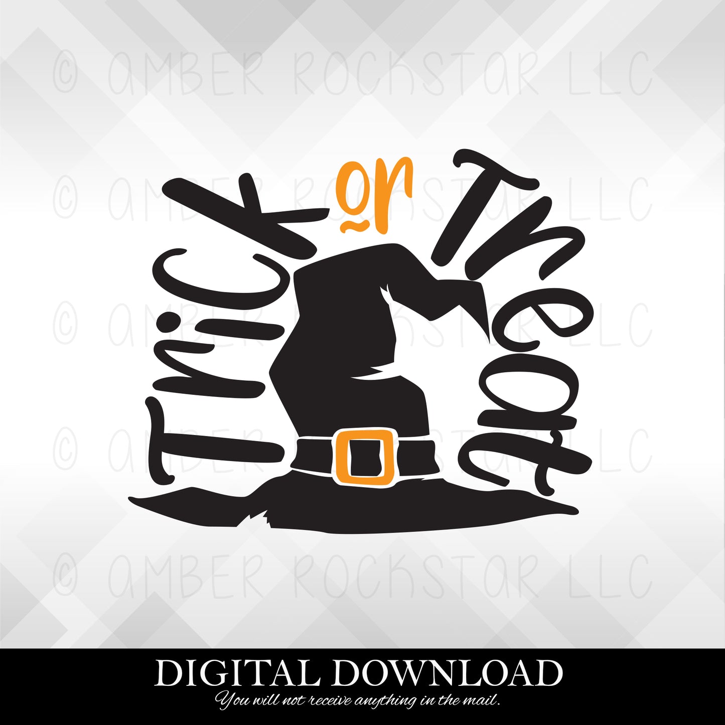 DIGITAL DOWNLOAD: Trick or Treat - Halloween SVG file | Amber Rockstar