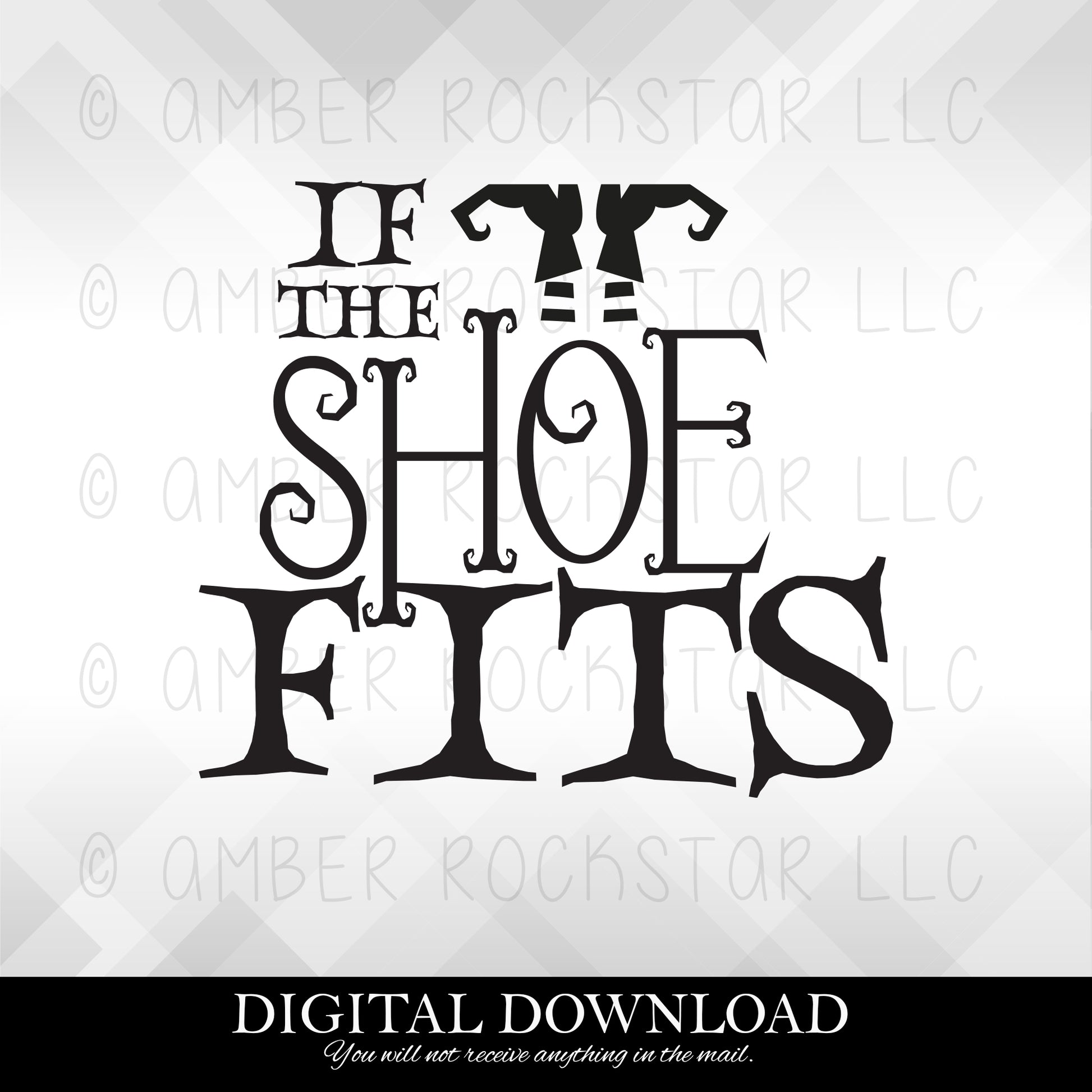 DIGITAL DOWNLOAD: If the Shoe Fits - Halloween SVG file | Amber Rockstar