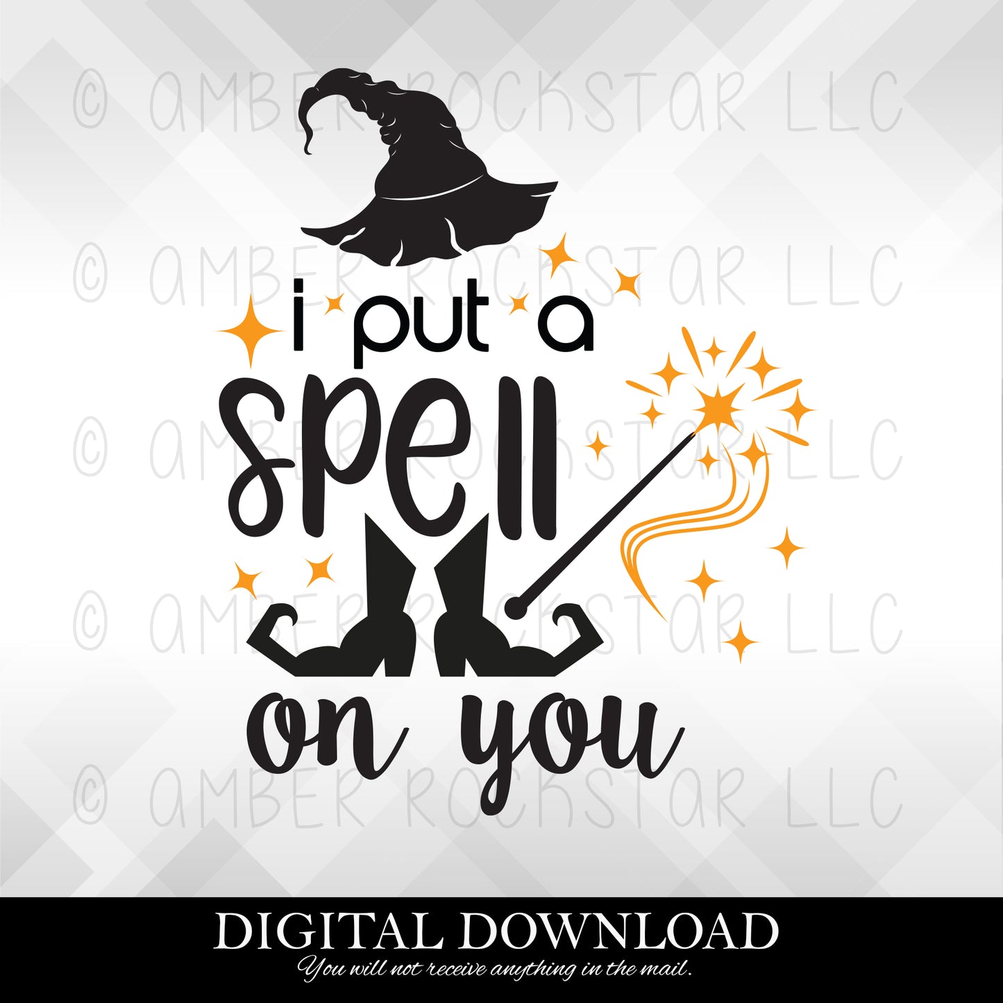 DIGITAL DOWNLOAD:  I Put a Spell on You - Halloween SVG file | Amber Rockstar